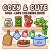 COZY & CUTE Bold-easy Patterns Coloring Book for Adults Cute Drawing Book Perfect Gift for Party and Birthday 1