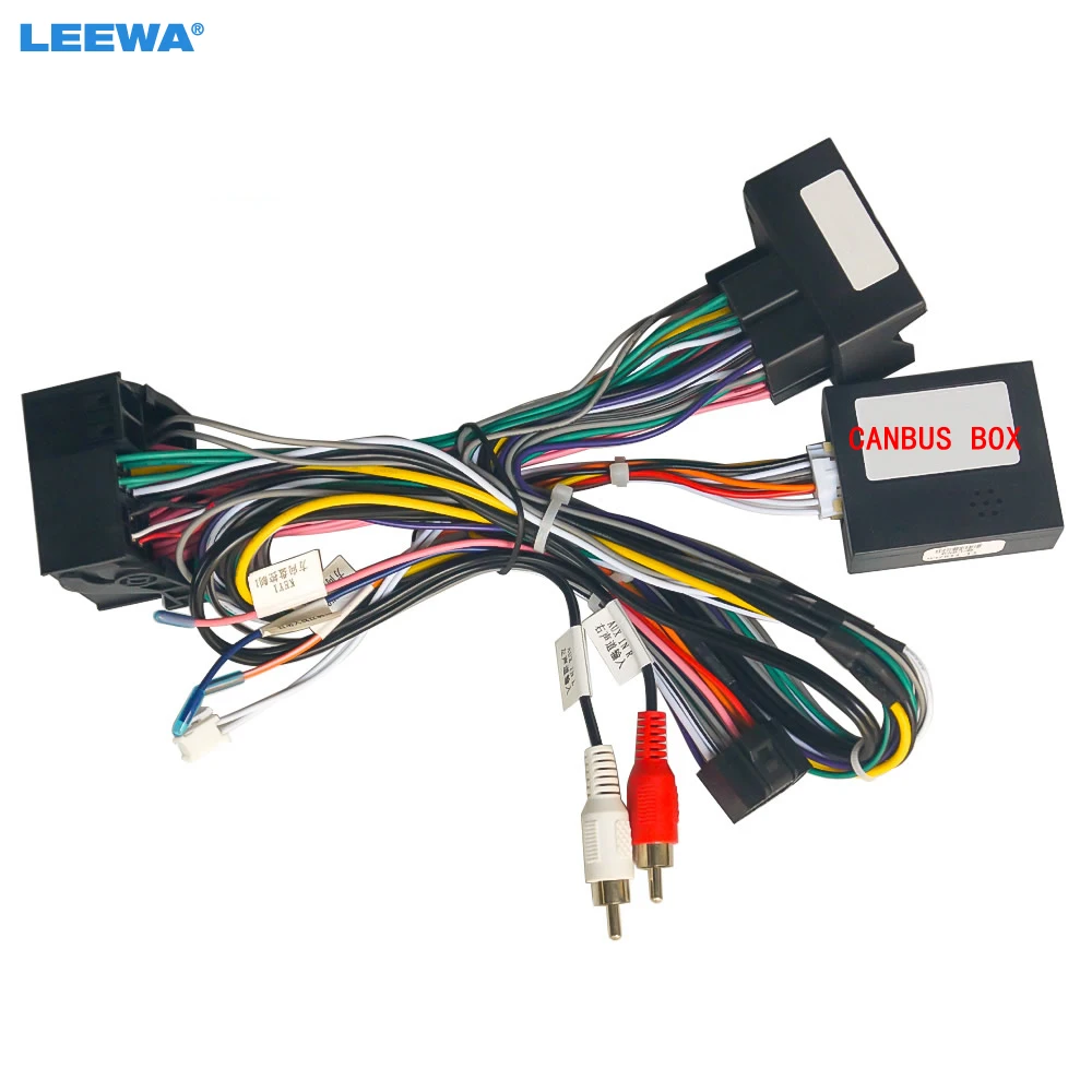 

LEEWA автомобильный 16PIN Aftermarket Android стерео кабель питания адаптер с Canbus для Mercedes Benz C-Class C180/C200(W204) # CA6563
