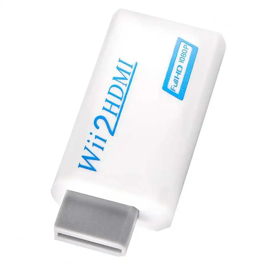 Wii To HDMI 720P/1080P 업 스케일링 컨버터 어댑터, 3.5mm 오디오 비디오 출력