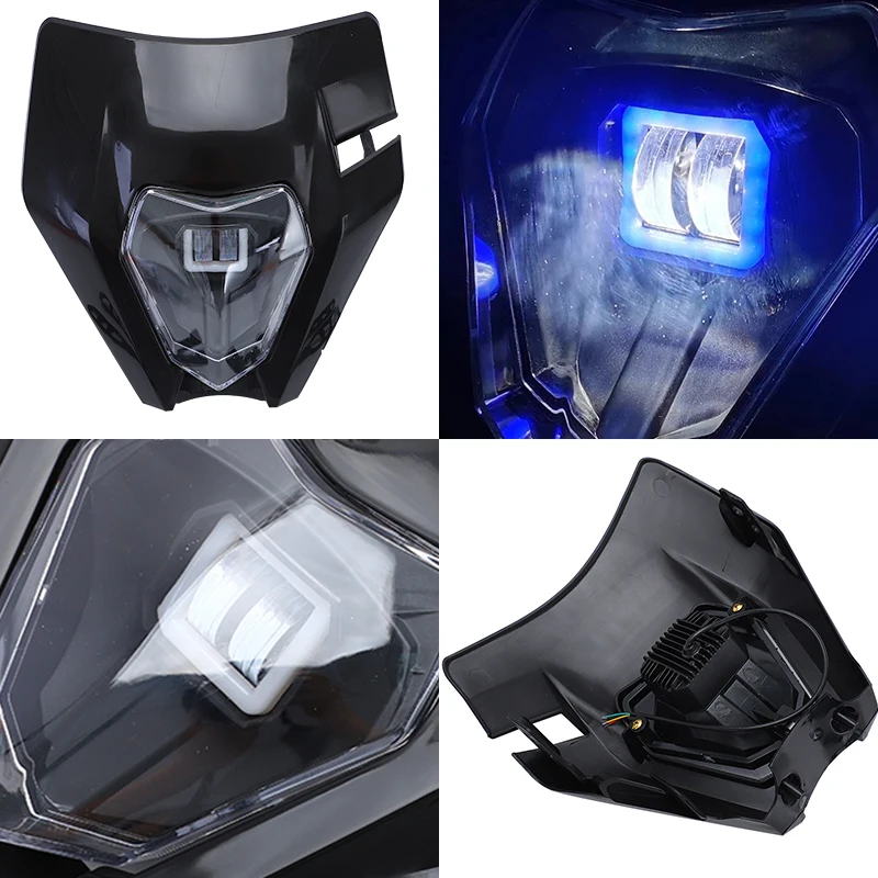 「KTM EXC/XC/SX系 150〜530cc LEDヘッドランプ」 LED Headlight Headlamp with Beam For KTM EXC EXCF SX SXF XC