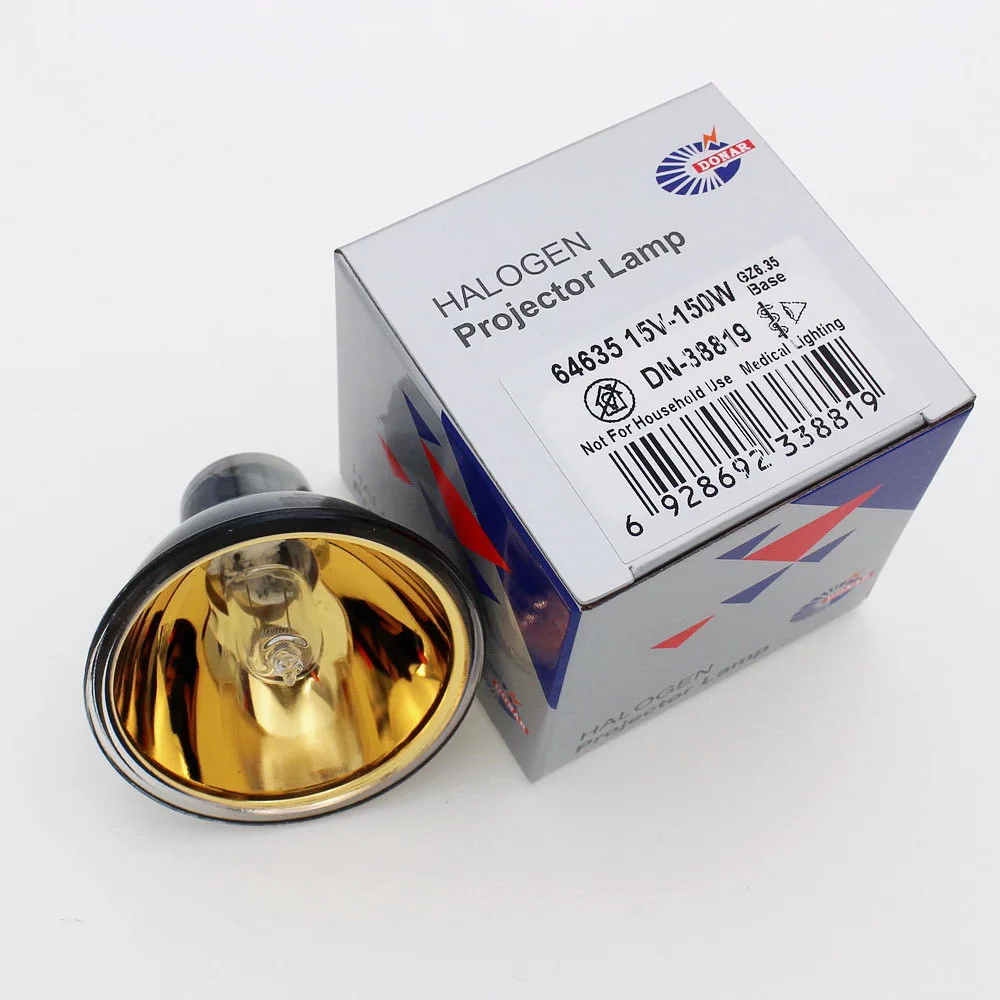 DN-38819 hlx 64635 15V 150W 64635hlx Gold 15V 150W Infrared IR Halogen Light Bulb Soldering Welding Station Rework Lamp