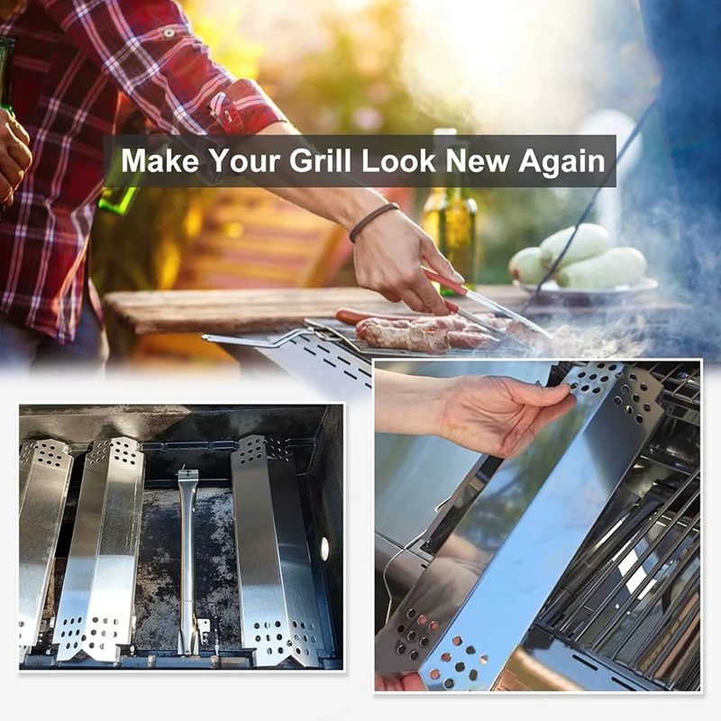 Fire Barrier Enamel Hot Plate Flame Mash Stainless Steel Grill Heating Tent for Nexgrill 720-0888