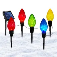 Pathway Lights Solar Powered 5X Solar Powered Garden Pathway Lights Solar Garden Light Long Lasting Outdoor Lighted Stake 1