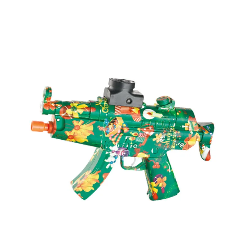 

2024 Christmas Graffiti AK47 Children's Safety Soft Bullet Gun Electric High Speed Burst Toy Gun Wholesale Popular Outdoor Toy