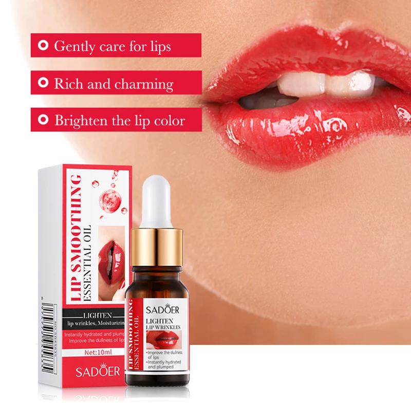 Lip Booster Plumping Serum Oil Hyaluronate Acid Moisturizing Sexy Enhancer Non-Irritating Brighten Fade Lines Plump Products 4