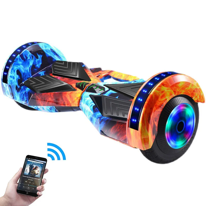 2023 Regalo Di Natale All'Ingrosso Per Bambini Hoverboard Da 8 Pollici Scooter Elettrico Autobilanciato Con Bluetooth