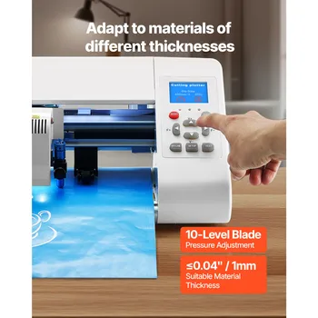 SucceBuy Cutting Machine Automatic Edge Detection Vinyl Cutter w/Design Software and Materials Compatible w/Multiple File Format 6