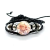 Project SEKAI Anime Wonderlands×Showtime Tenma Tsukasa Leather Bracelets Glass Multilayer Braided Bracelets Bangles Jewelry Gift 6