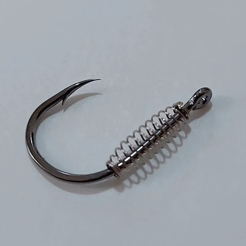 10pcs/lot High Carbon Steel Spring Fish Hook Barbed Swivel Carp Explosion  Hooks Jig Fly Fishing Hook Fishing Accessories