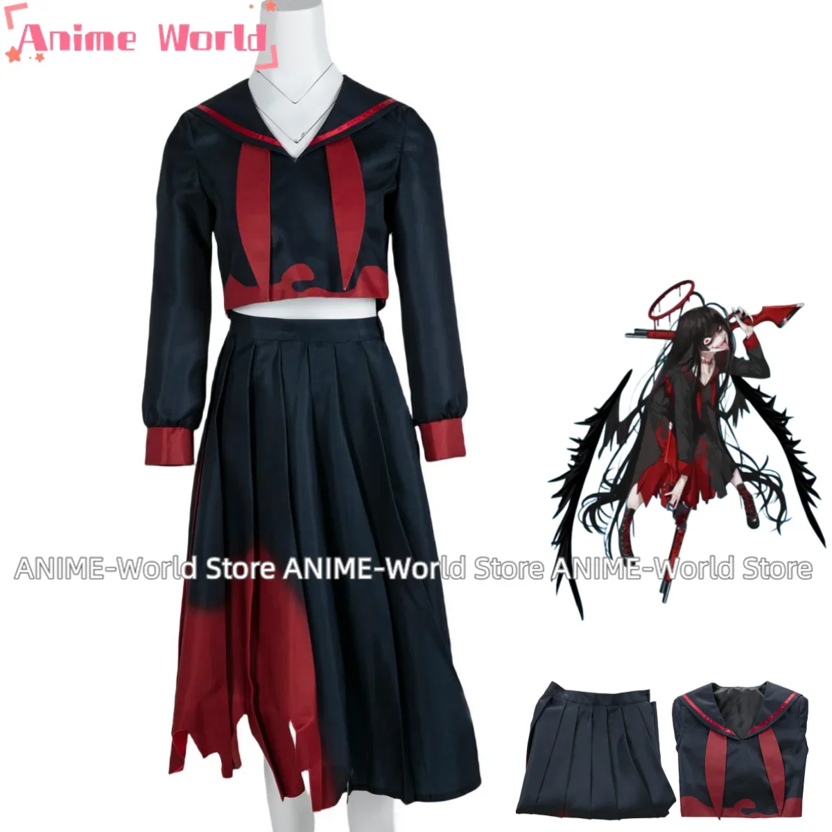 

Anime Game Blue Archive Kenzaki Tsurugi Cosplay Costume Project MX Japan South Korea JK Uniform Skirt Woman Sexy Halloween Suit