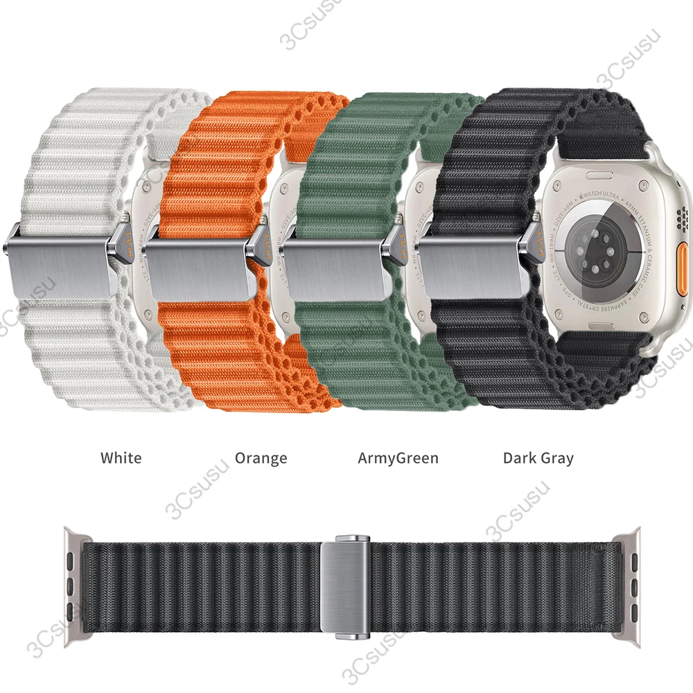 Enhanced Sport Nylon Loop Band for Smartwatch - Alpine Edition