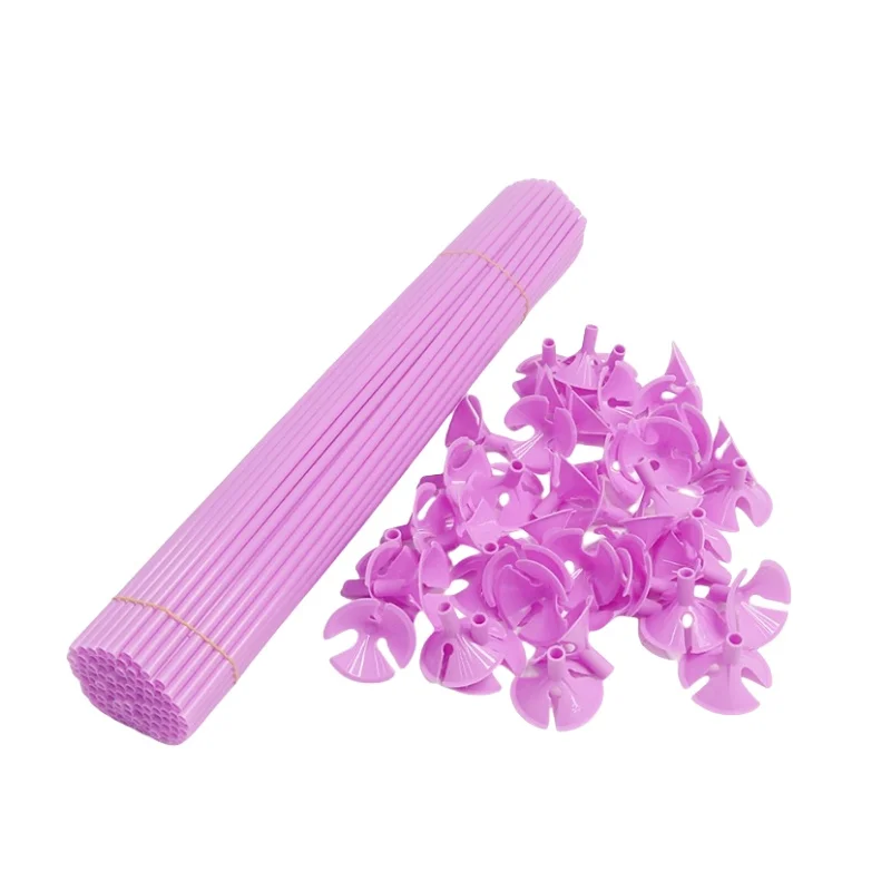 Latex Balloon Stick 30cm White Balloons Holder Sticks Cup Wedding Birthday Party Inflatable Balls Decoration Accessories