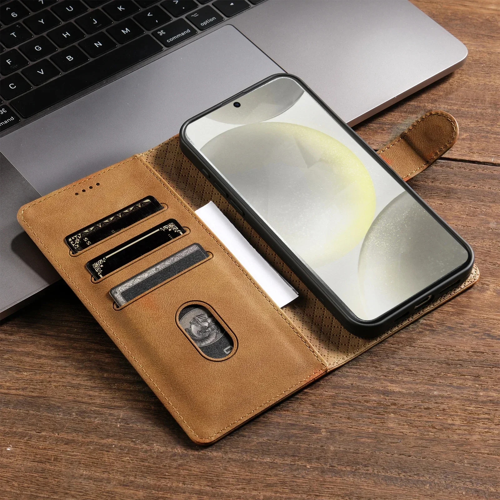 Leather Flip Phone Case with Card Wallet Cover