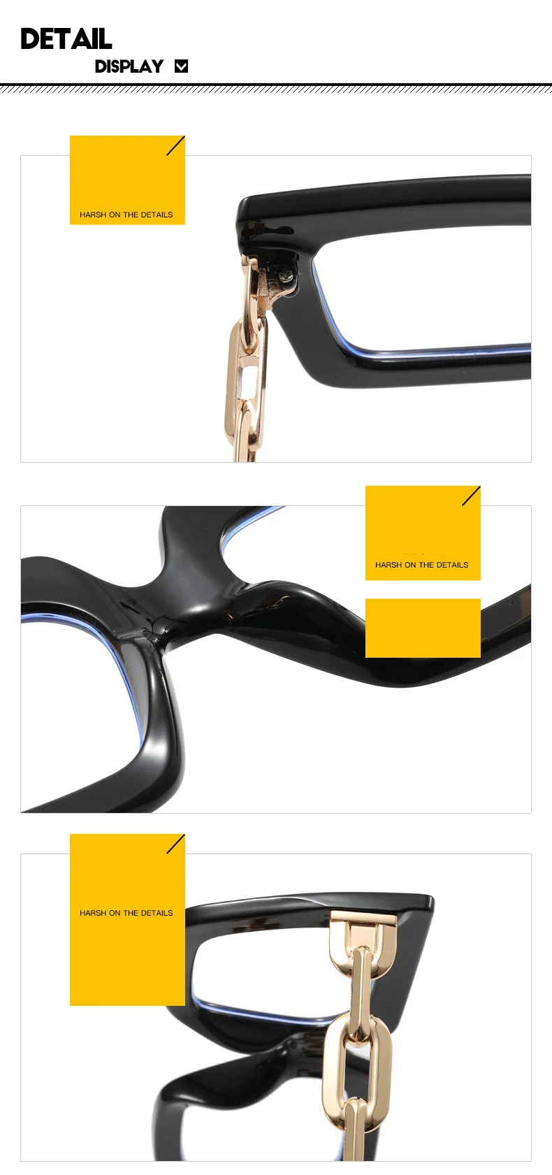 Quadratisches Rahmendesign, Legierung, Damen, Blaulichtfilter, Computer-Lesebrille mit photochromen Gläsern und Dioptrien +1,0 1,5 2,5 3,5 – Detail 17