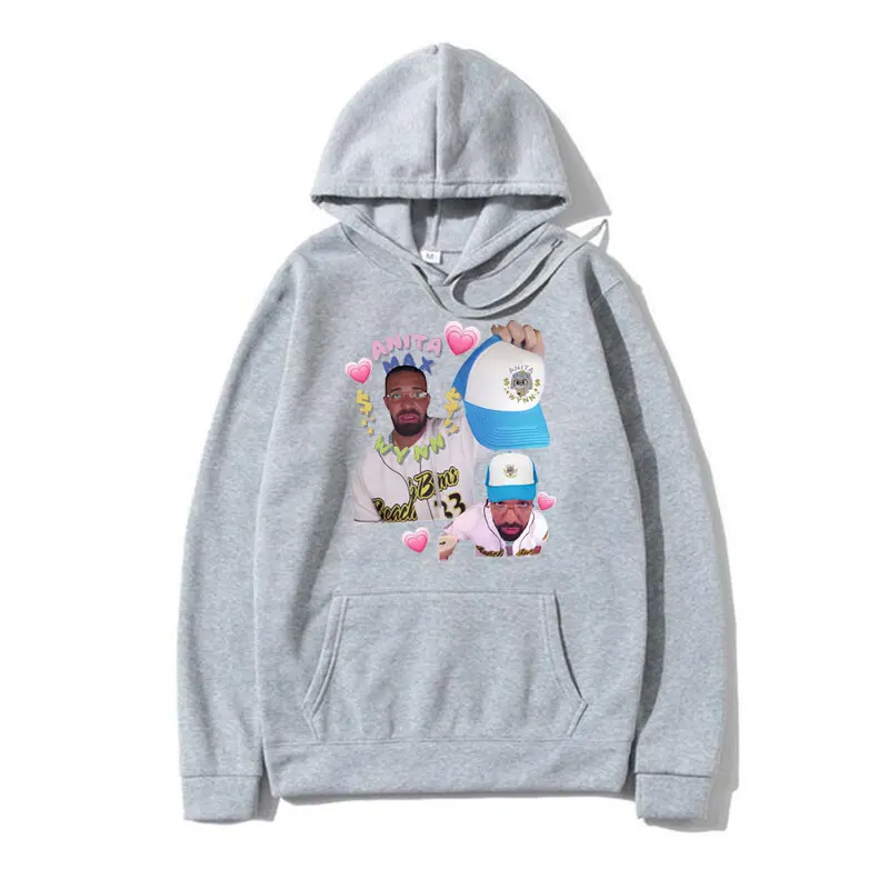 Rapper Anita Max Wynn Love Print Hoodies Male Fashion Vintage Sweatshirts Men Women Autumn Winter Oversized Long Sleeve Hooded