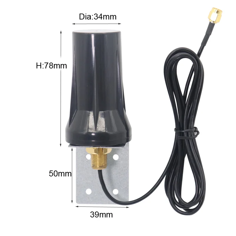 GPS+BD Dual-band Waterproof 1575.42Mhz 1561Mh Antenna 28dbi Amplifier Outdoor Signal Booster SMA for DTU Cabinet/ Car Navigation