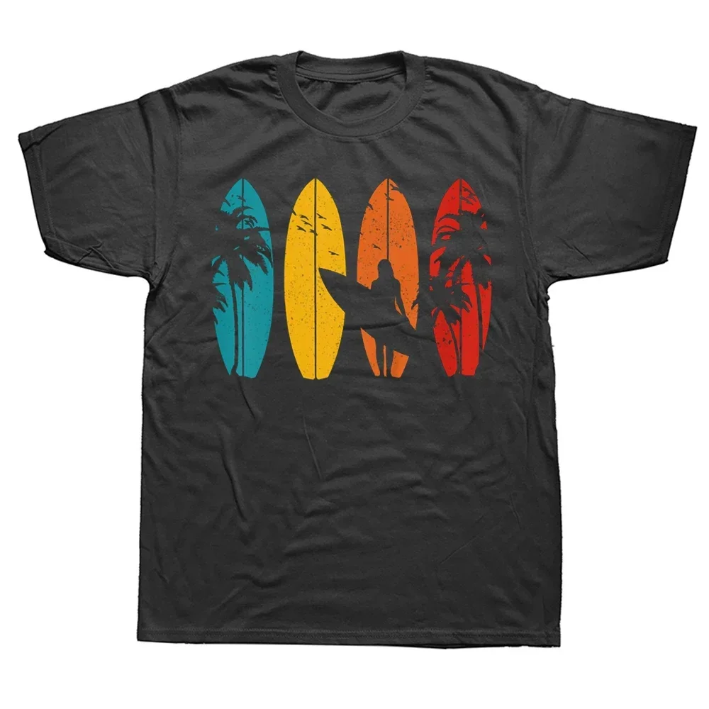 

T Shirt Surfer Gift Vintage Surfing Surf Board Beach Graphic harajuku men's t-shirts Cotton Streetwear Short Sleeve Summer Style
