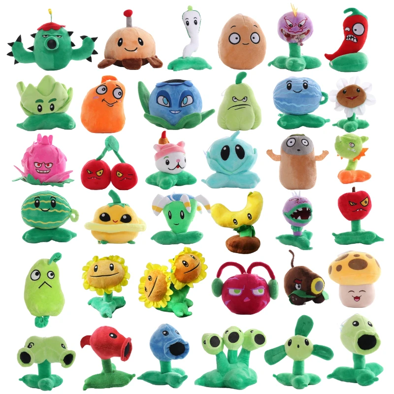 

1pcs Plants vs Zombies13-20cm Plush Stuffed Toys PVZ Peashooter Chomper SunFlower Plant Plush Toy Doll Gifts for Children Kids