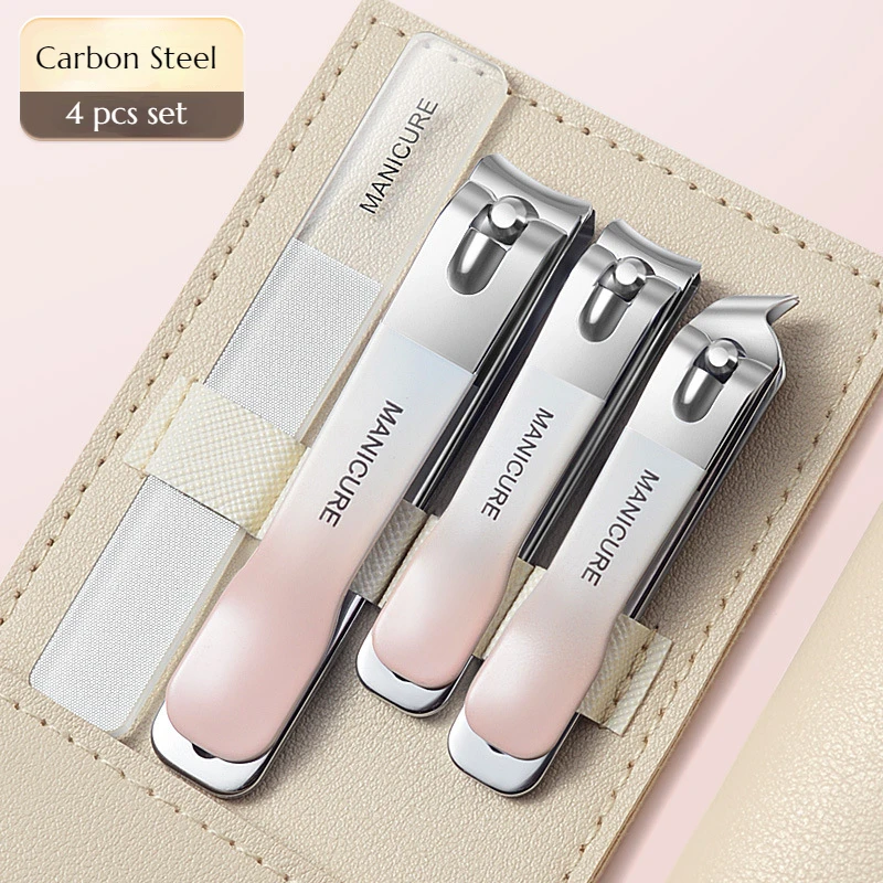 

Carbon Steel Nail Clipper 4 Pcs Set Wholesale Nail Clippers Stainless Steel Nail and Toe Nail Repair Professional Toolkit