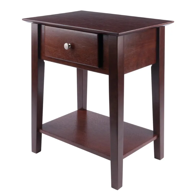 

Wood Shaker Nightstand, Walnut Finish