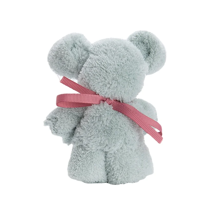 30x30cm Coral Velvet Fleece Bear Hand Towel With Bag Absorbent Face Hand Towel Wedding Business Holiday Gifts Bathroom