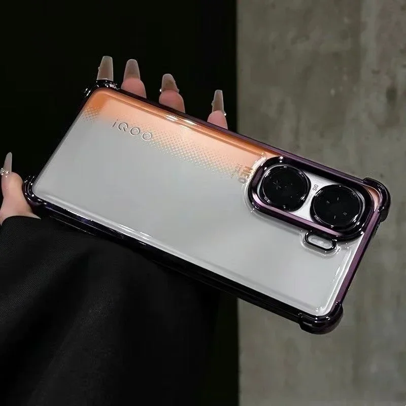 Enhanced Silicone Anti-Shock Case with Lens Protection and Plated Corners