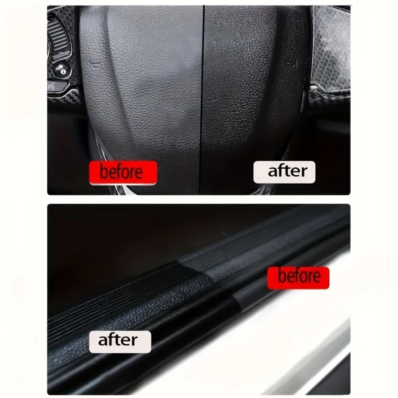 Automotive interior renovation wax - plastic recycling agent, seat maintenance gloss paint soft wax, used for PU leather，tire 6