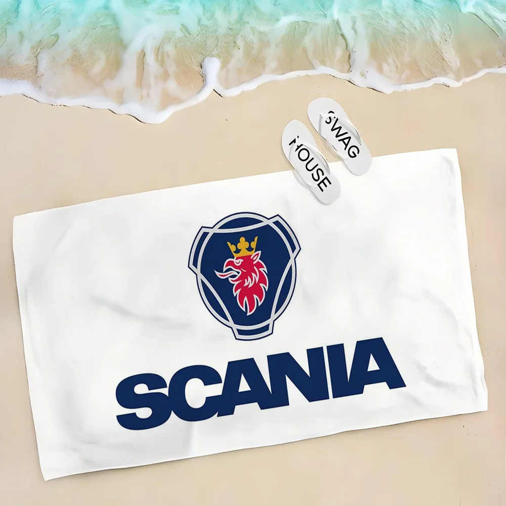 1pc Scanias Truck Car Towel Children's Beach Towel Summer Swimming Shower Towel Bathroom Supplies 2