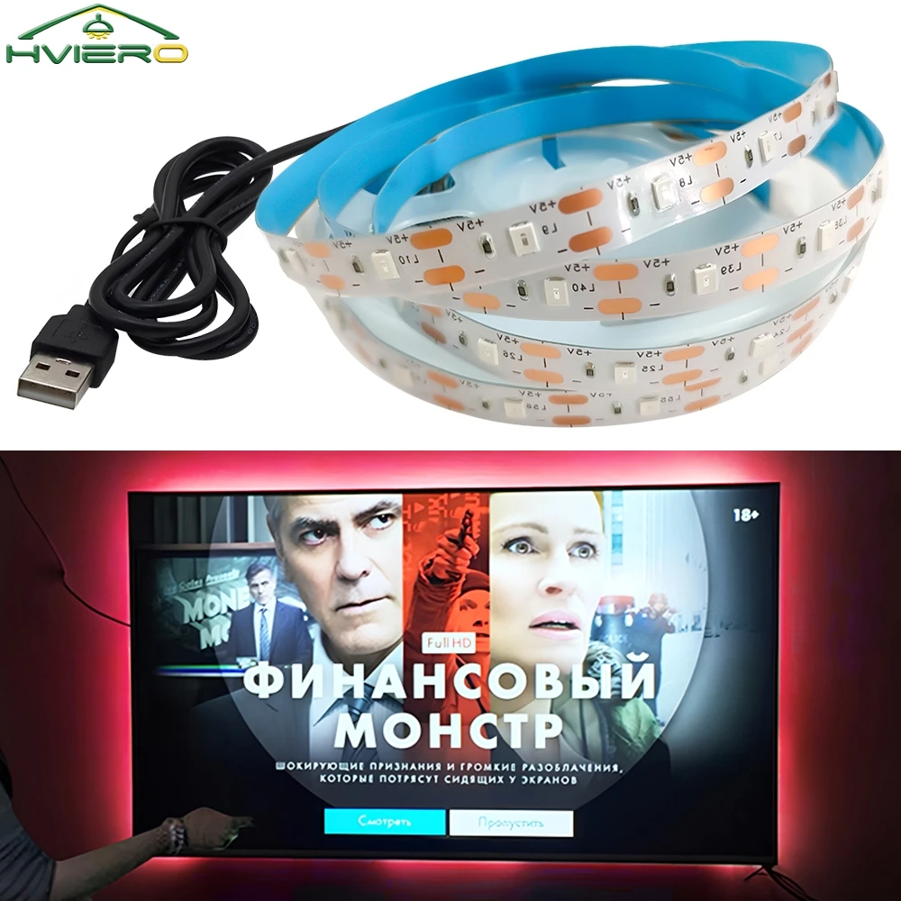 Vibrant LED Light Strips with Infrared Remote - USB 5V Decorative Lighting