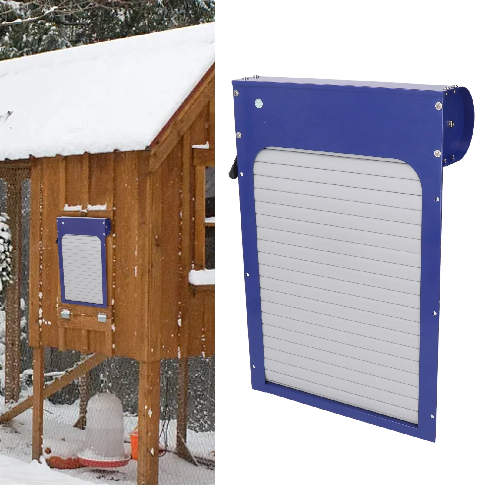 

Automatic Chicken Coop Door with Timer Iron Battery Operated Auto Chicken Coop Door Opener 100‑240V US EU UK AU Plug