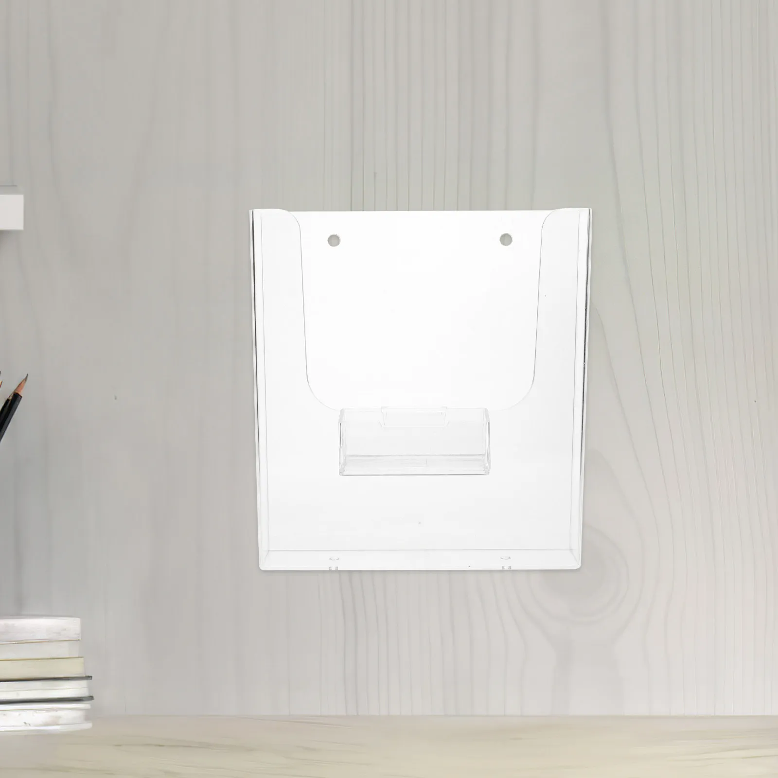 아크릴 A4 문서 홀더 벽걸이형 파일 디스플레이 스탠드 (종이, 영수증, 폴더, 브로셔, 인사말 카드, 메뉴, 팜플렛용)