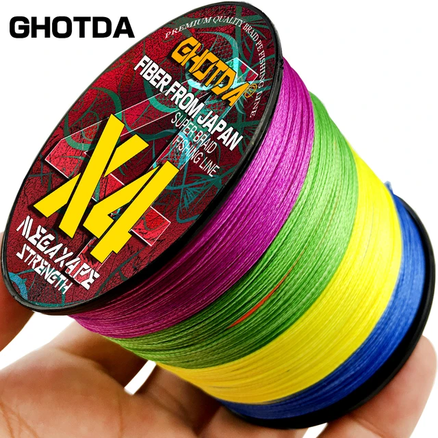 GHOTDA New 4 Strands 1000M 500M Braid Fishing Line 0.4#-8.0# 10LB-80LB  Mutifilament PE Freshwater Hilo De Pescar - AliExpress