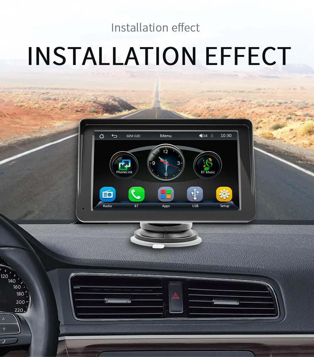 Moniteur Carplay sans fil universel pour voiture, écran IPS, écran tactile  complet, Bluetooth, Plug and Play, voix AI, 10.26 pouces - AliExpress