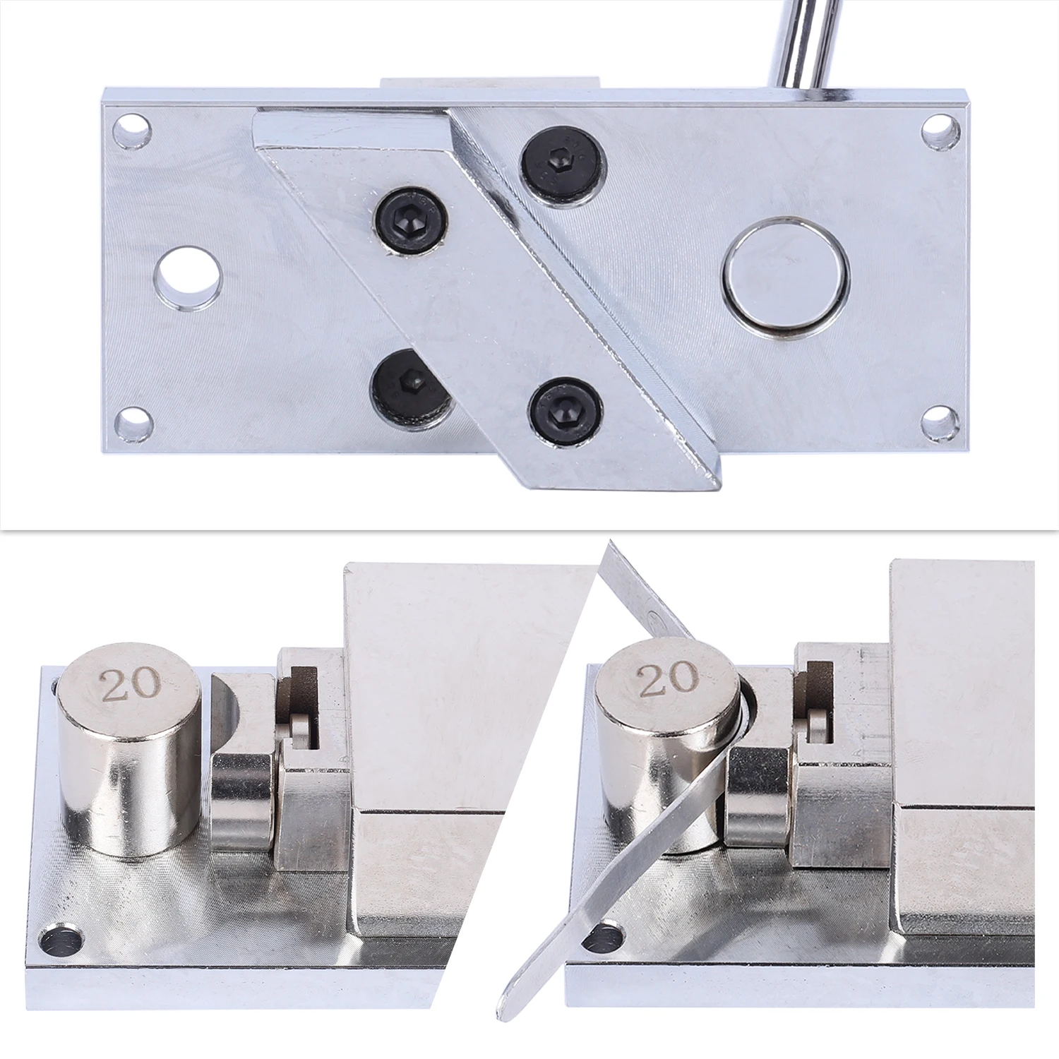 PHYHOO Ring Bending Machine for Earring Finger Gold Silver Copper Ring Forming Mini Rolling Mill Jewelry Repair Tool