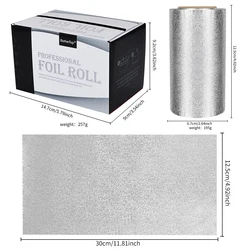 Premium Hairdressing Aluminum Foil Sheets for Professional Coloring and Styling (S 30m)