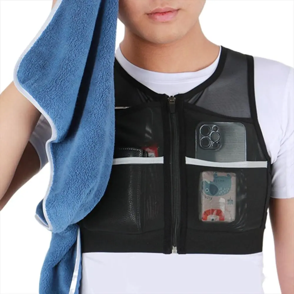 Men Women Breathable Running Jacket Reflective Running Chest Pack Running Backpack Running Storage Bag Marathon Vest Bags