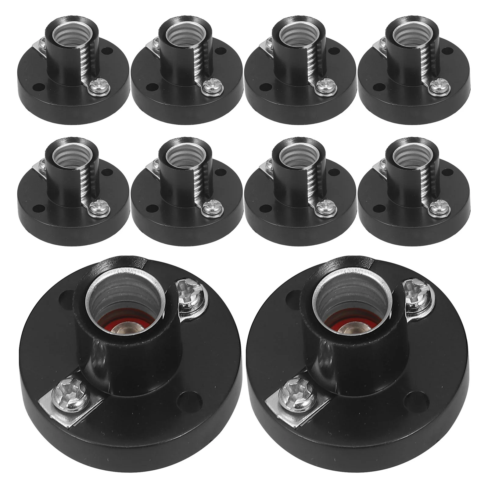 Experiment Equipment Screw Lamp Holder Socket Bracket Adapter Light Replacement Bulb Plastic E10 10 Pcs lamp bulb holder lamp holder lamp base lamp socket extender lamp socket adapter