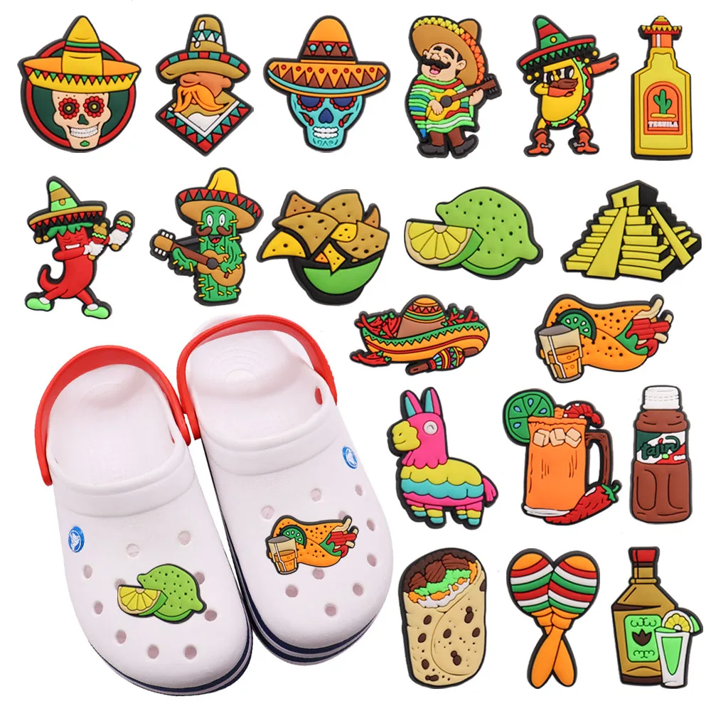 Wholesale Mexican Style Crocs Jibbitz PVC Shoe Dept Charms For Beer And  Wine Bottles From Livelovelaught, $0.12