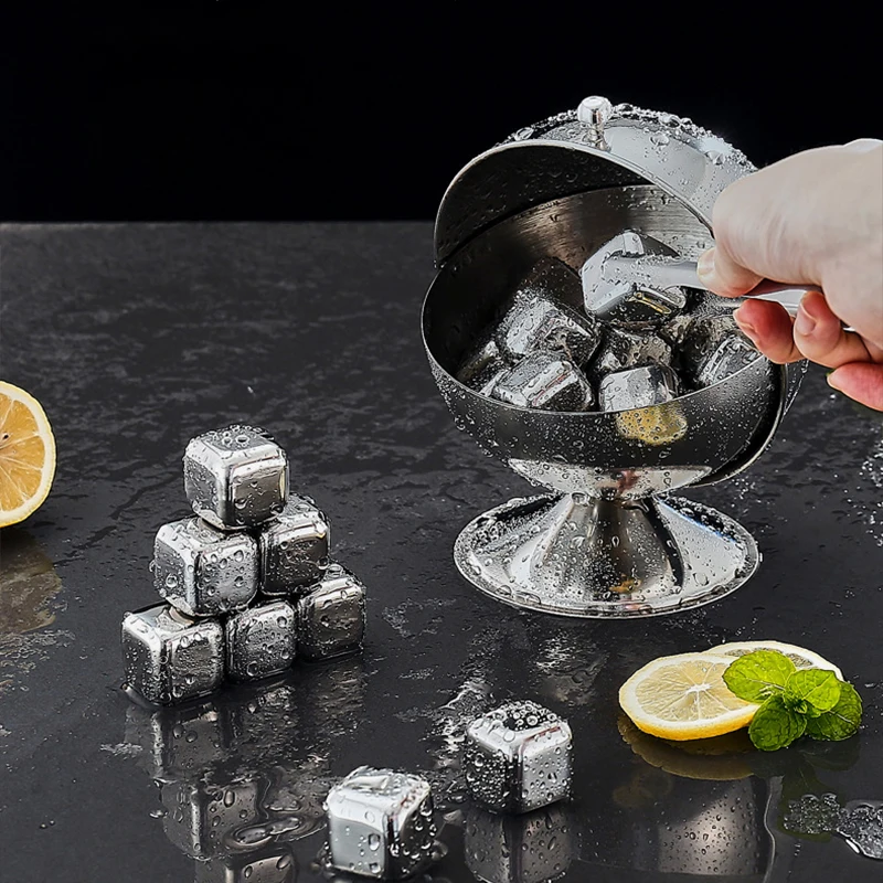 Spherical Sugar Tank Spice Seasoning Jar Storage Boxes Clamshell Bowl Kitchen Household Organizer Reversible Can Stainless Steel spice container