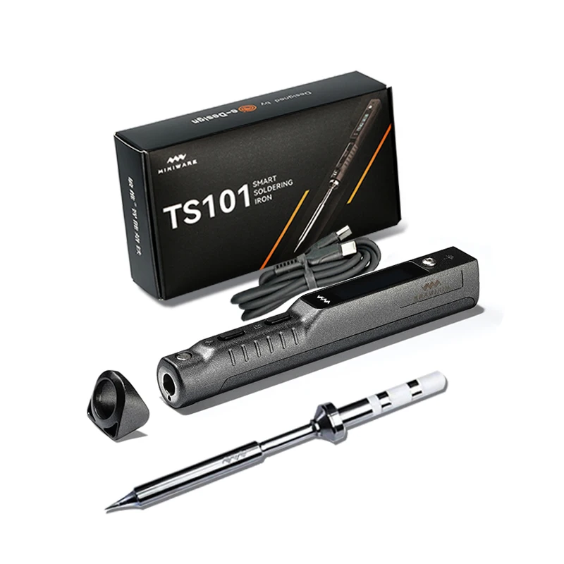 Ts101 Soldering Iron Electric 65w Lcd Temperature Adjustable New Ts100