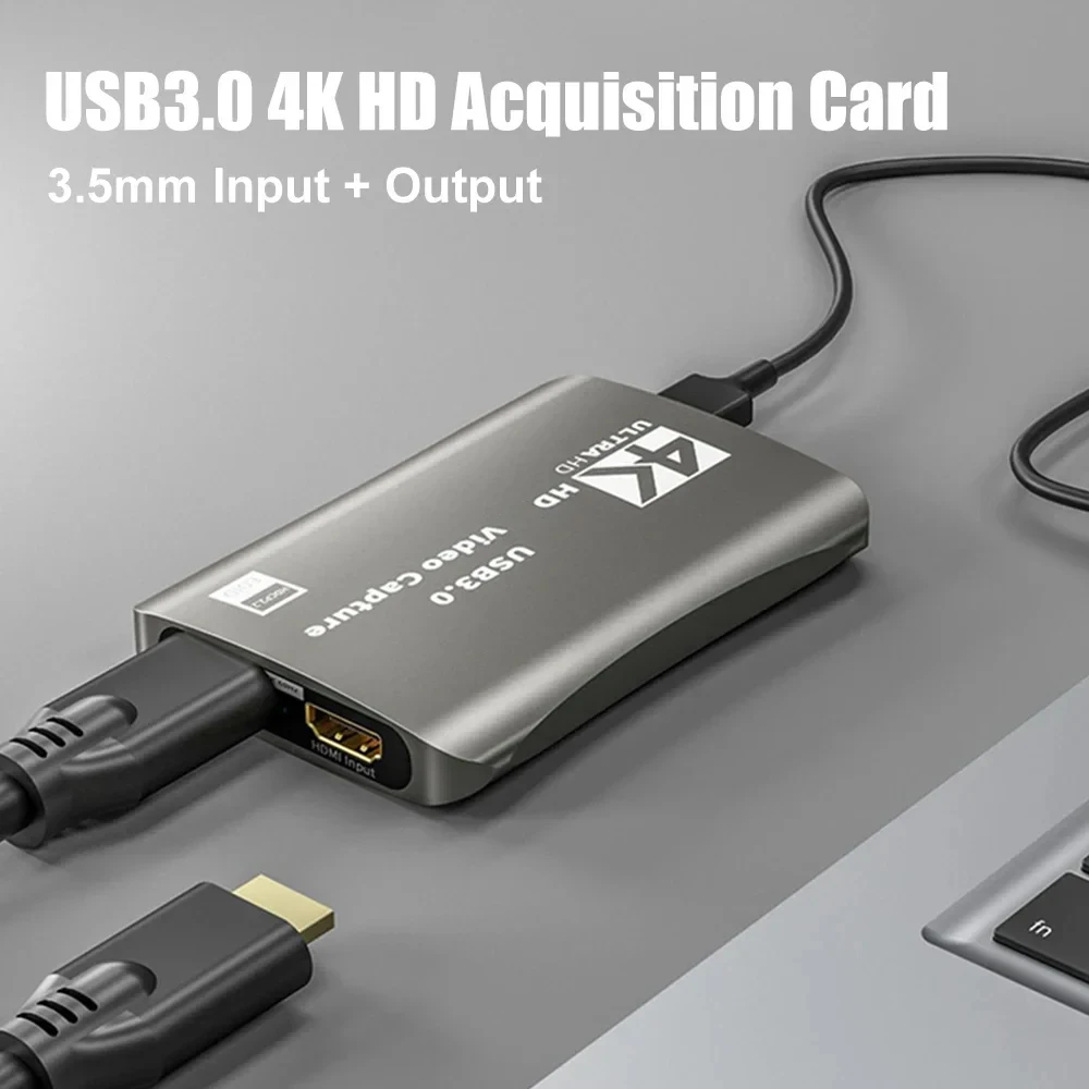 비디오 캡처 HDMI 호환 캡처 보드 스트리밍, 1080P 60fps USB 3.0, MS2131, PS4 5 닌텐도 스위치용