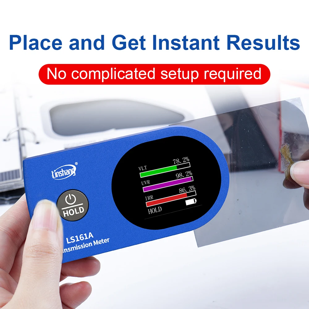 Window Tint Meter Upgrade solar film Transmission Meter 940nm 1400nm IR UV VLT Tint Film Tester LS161 LS161A