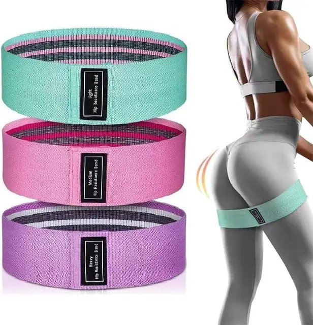 Resistance Bands, Exercise Workout Bands for Women and Men, 3 Set of Stretch Bands for Booty Legs, Pilates Flexbands