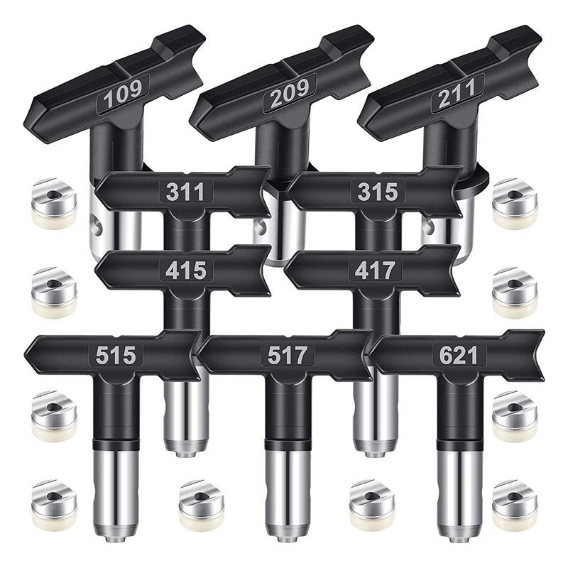 

Spray Tips Reversible Spray Tip Stainless Steel For Airless Paint Spray Sprayer 109, 213, 311, 315, 413