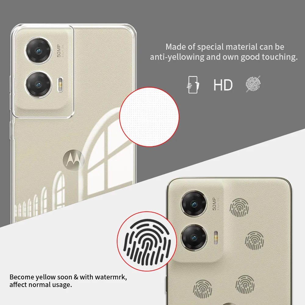 Shockproof Clear Silicone Phone Case – Soft Protective Cover