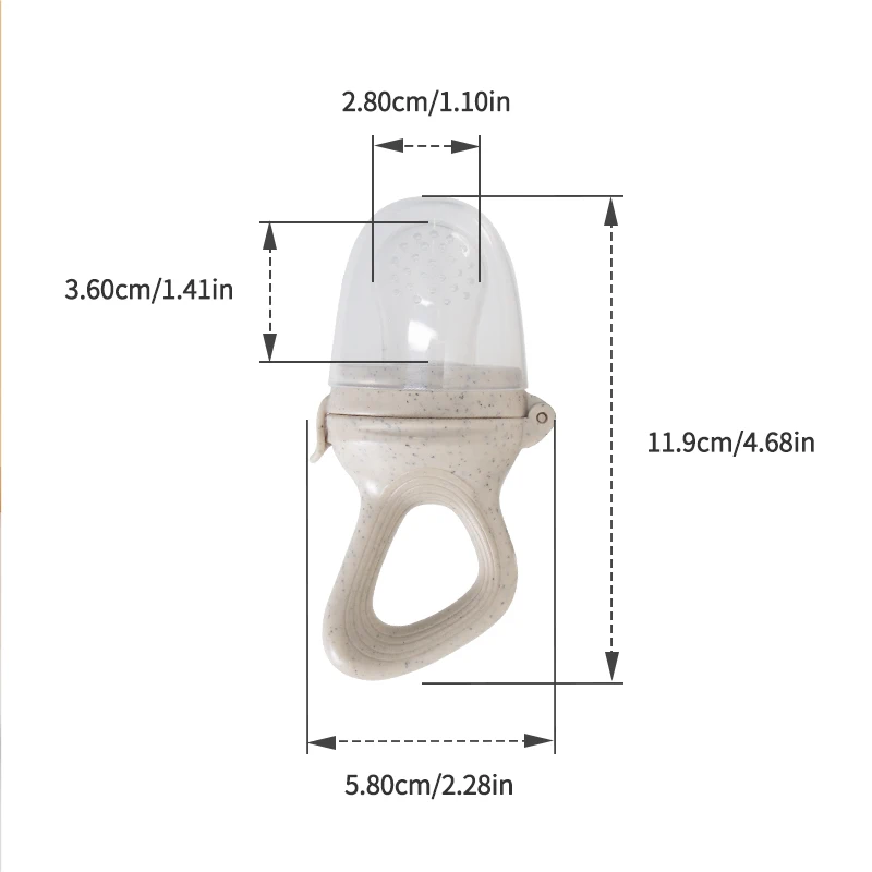 Silicone Fruit Feeder 1 Pcs for Baby with Cover silicone fruit feeder