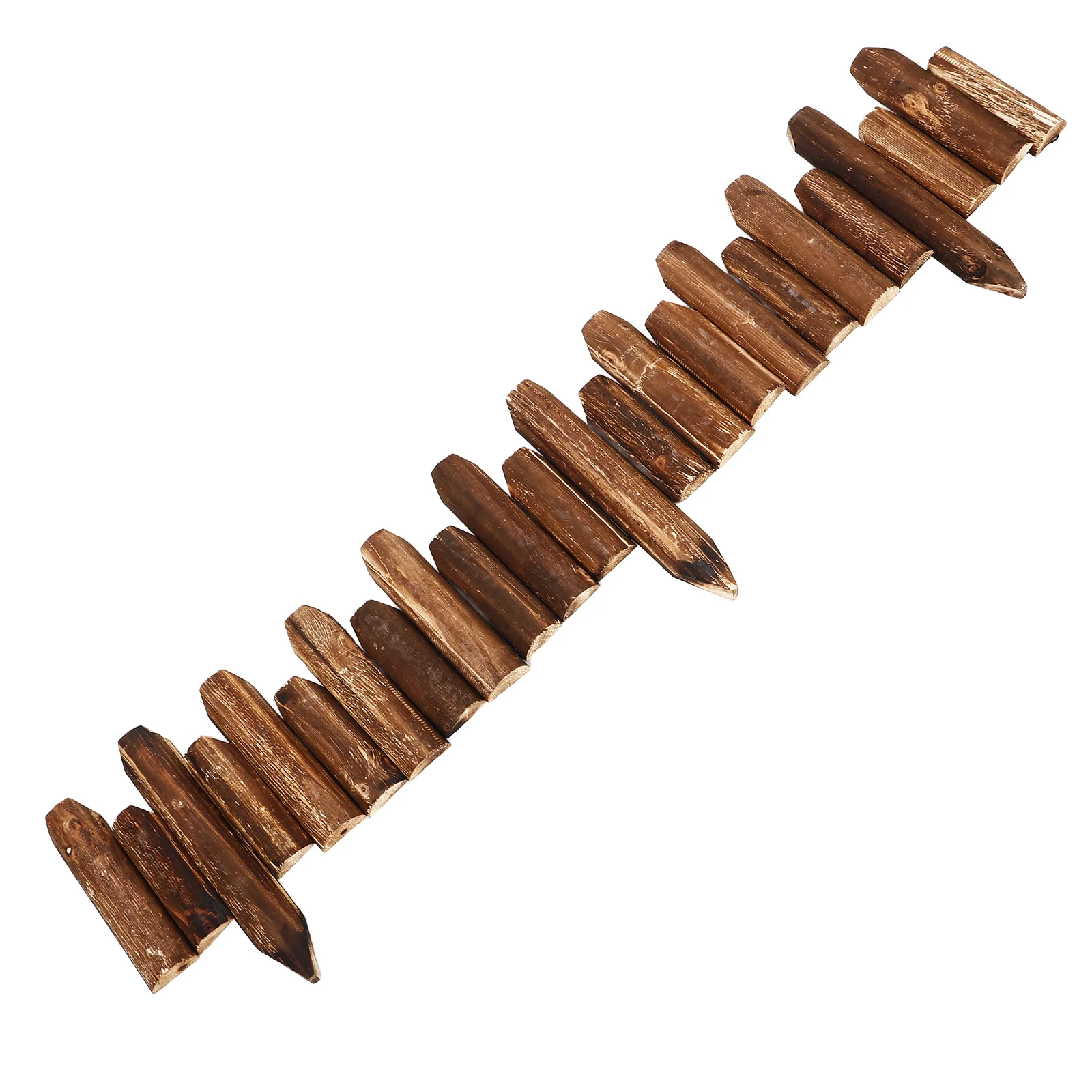 

Anticorrosive Wood Fence Outdoor Decor Insert into The Ground Decorative Garden