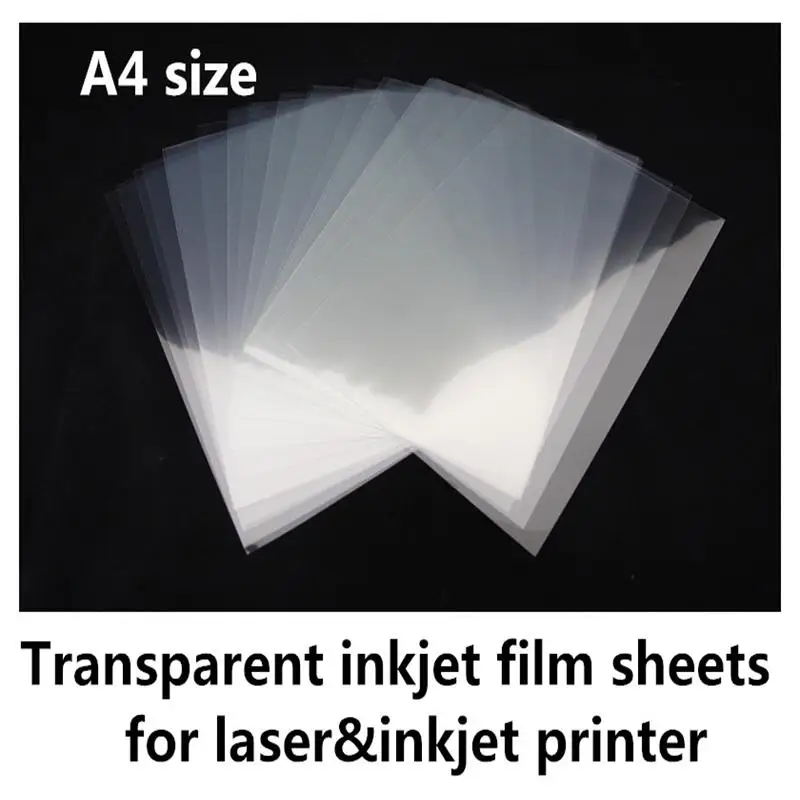 100 feuilles transparentes imprimables pour imprimante laser 10/100