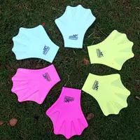 1 Pair Swimming Webbed Gloves Silicone Hand Paddle for Adults Kids Children 1