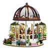 DIY Wooden Miniature Model Kit Hanging Garden Casa Doll Houses 3D Puzzle Dollhouse With Furniture for Friends Christmas Gifts 4